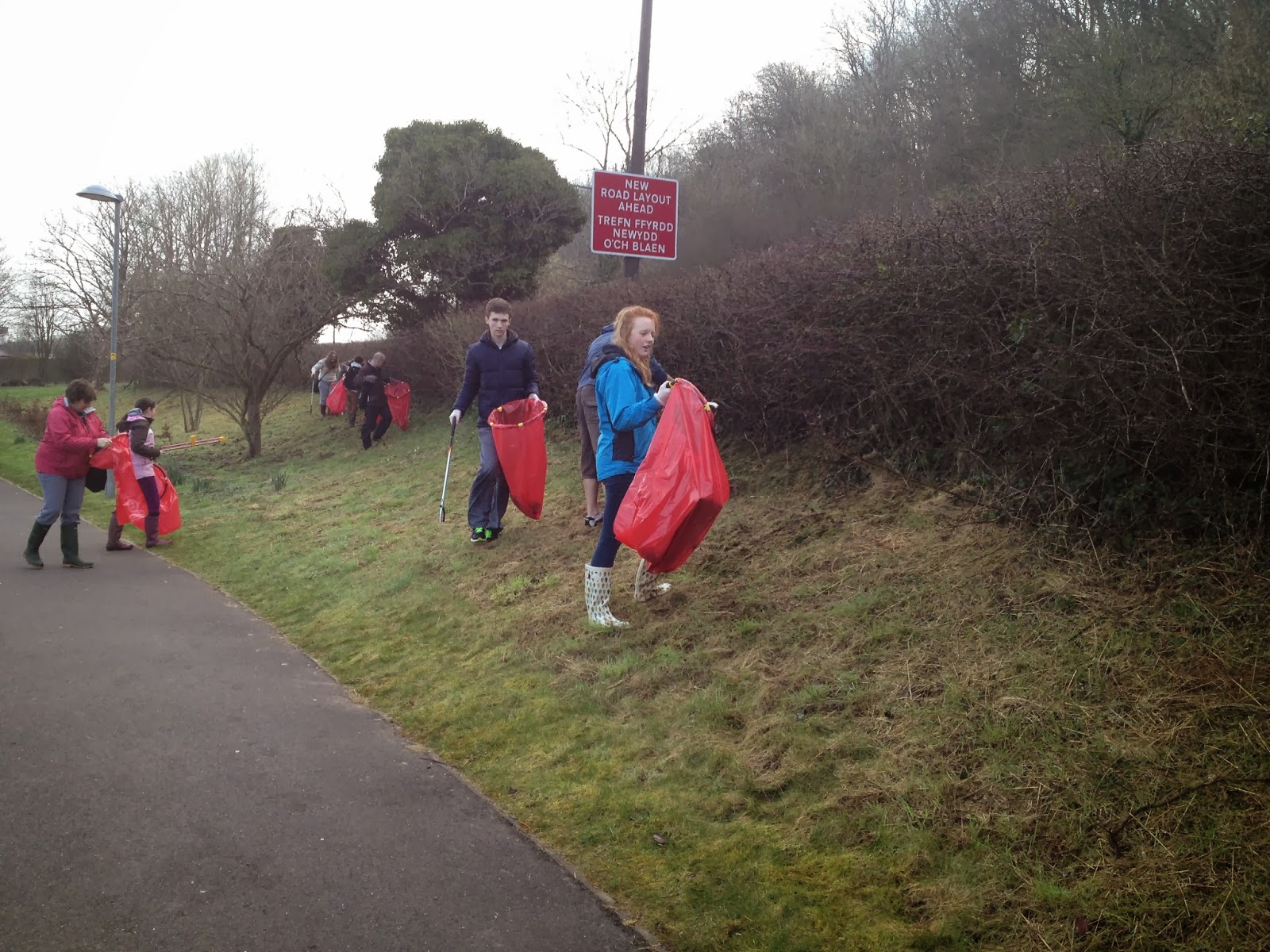 EcoSchools at Cowbridge Comprehensive School 50 bags of litter