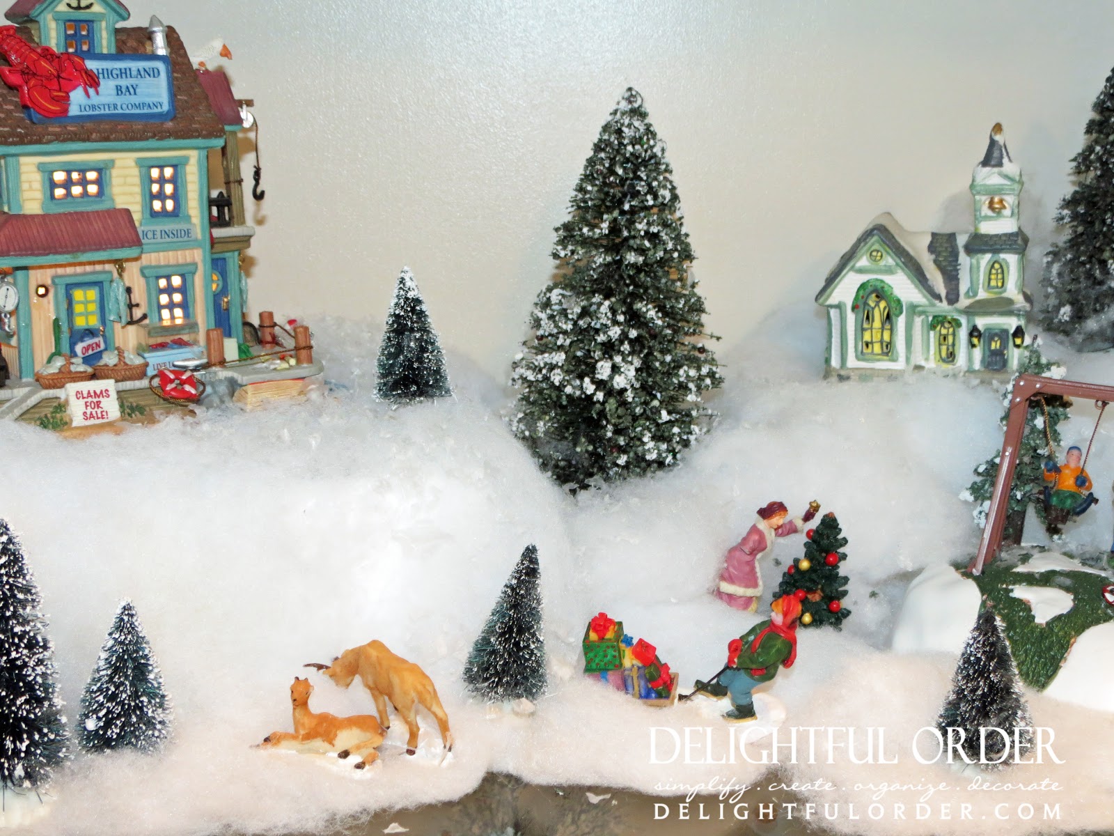 Delightful Order My Snow Village Christmas Decor Gets a New Home