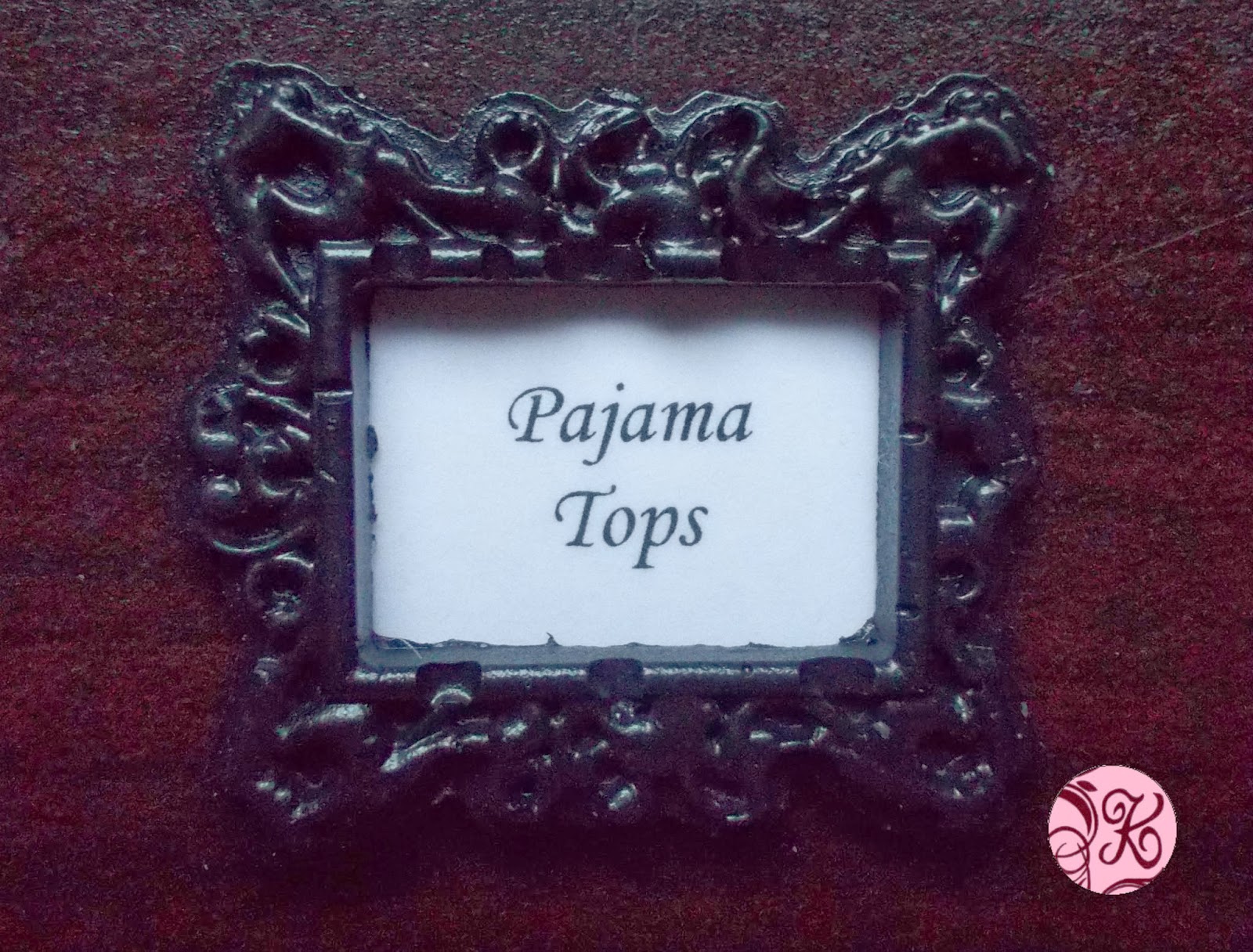 The Life of Miss Kneesh DIY tiny frames for tiny labels