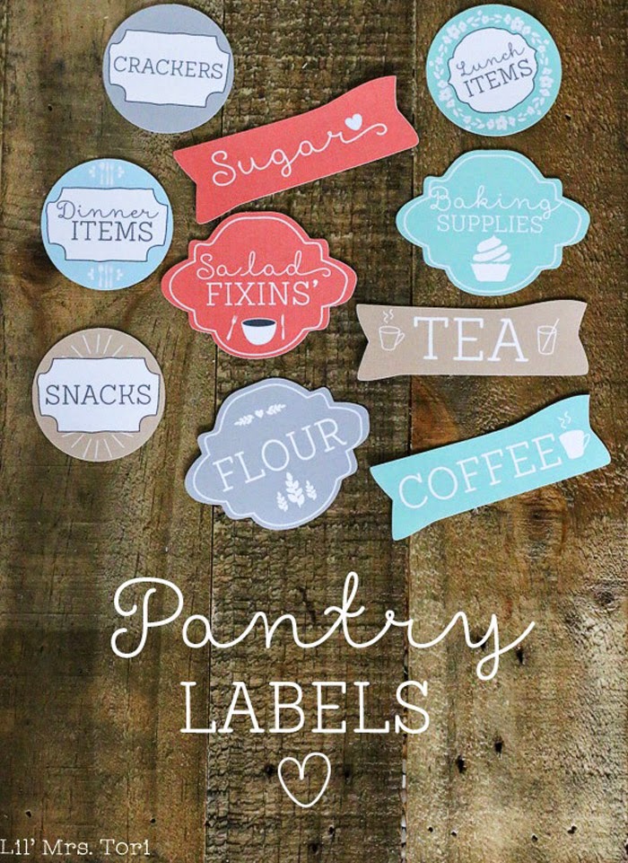 Free Pantry Labels | Lil Mrs Tori