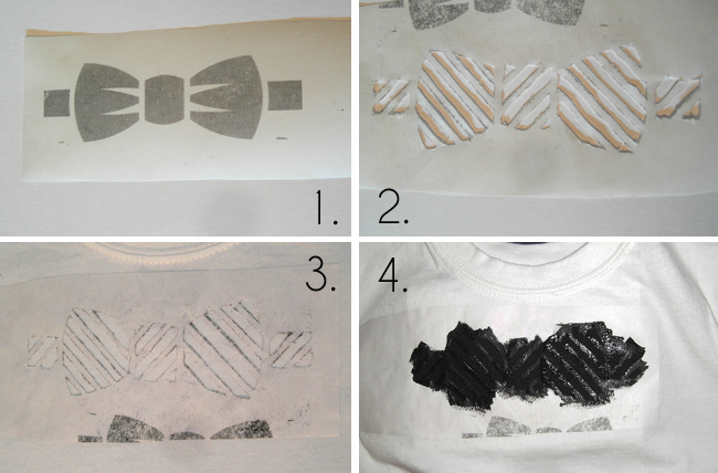 how to use freezer paper as a stencil