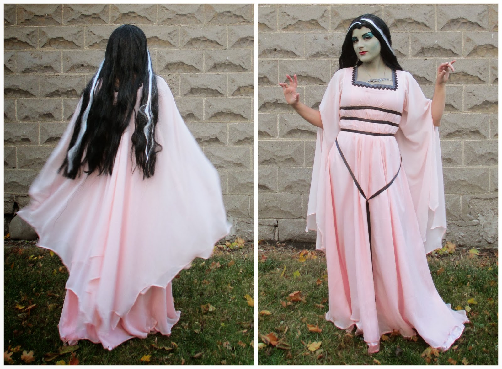 just another crafting blog lily munster the actual costume post lilly munster costume plus size