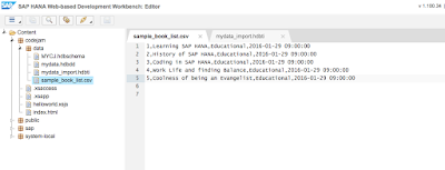 SAP HANA XS Classic, Access your first data in a SAP HANA XSC Application SAP HANA XS Classic, Access your first data in a SAP HANA XSC Application