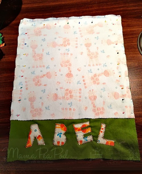 Mama Pea Pod {Sew Easy Personalized Throw Pillows for Babies and Kids