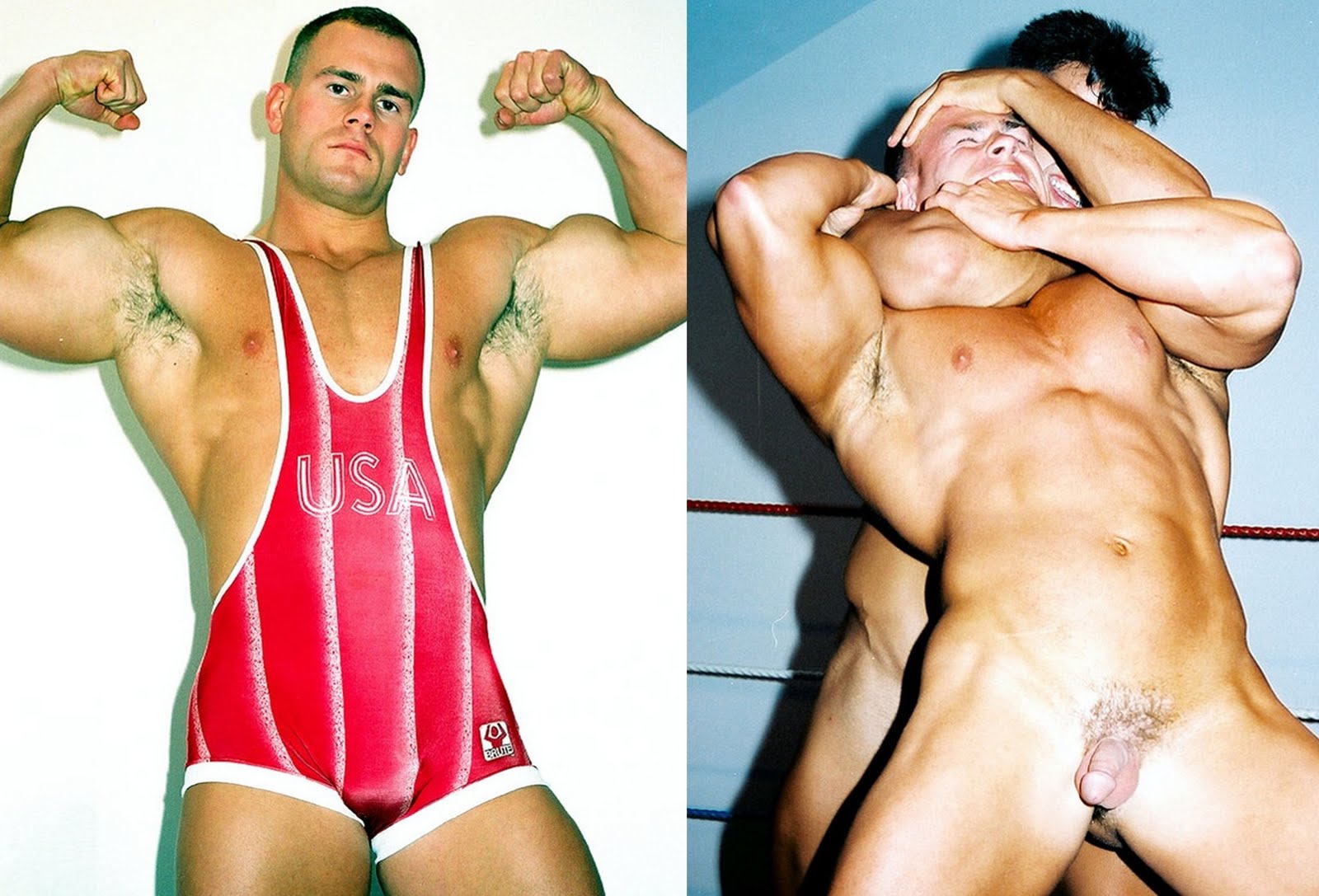 Wrestler nude with small dick