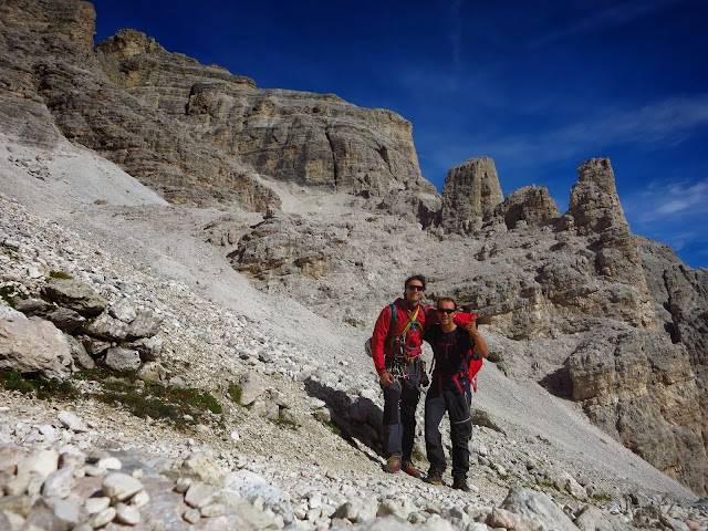 Italy Dolomites Tofana Via Pompanin Alvera 1 Spigolo Di