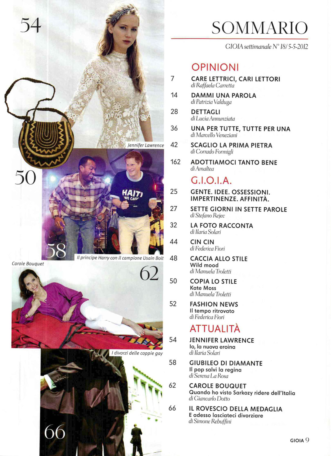 JENNIFER LAWRENCE in Italy’s Gioia Magazine May 2012 Issue | Just FAB