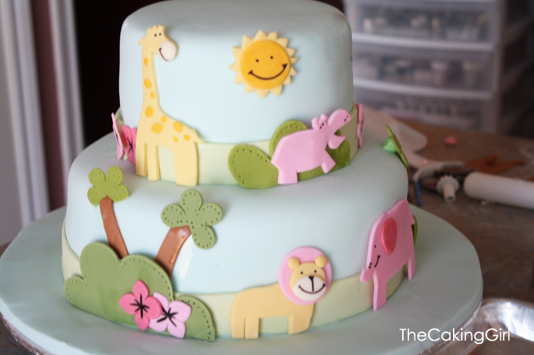 TheCakingGirl: Fondant Decorating: Cute Animal Cake