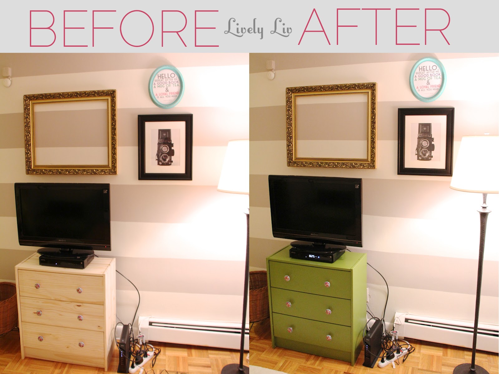 Lively Liv {DIY project painting my TV stand}