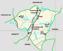 Mapa de Santana do Acaraú