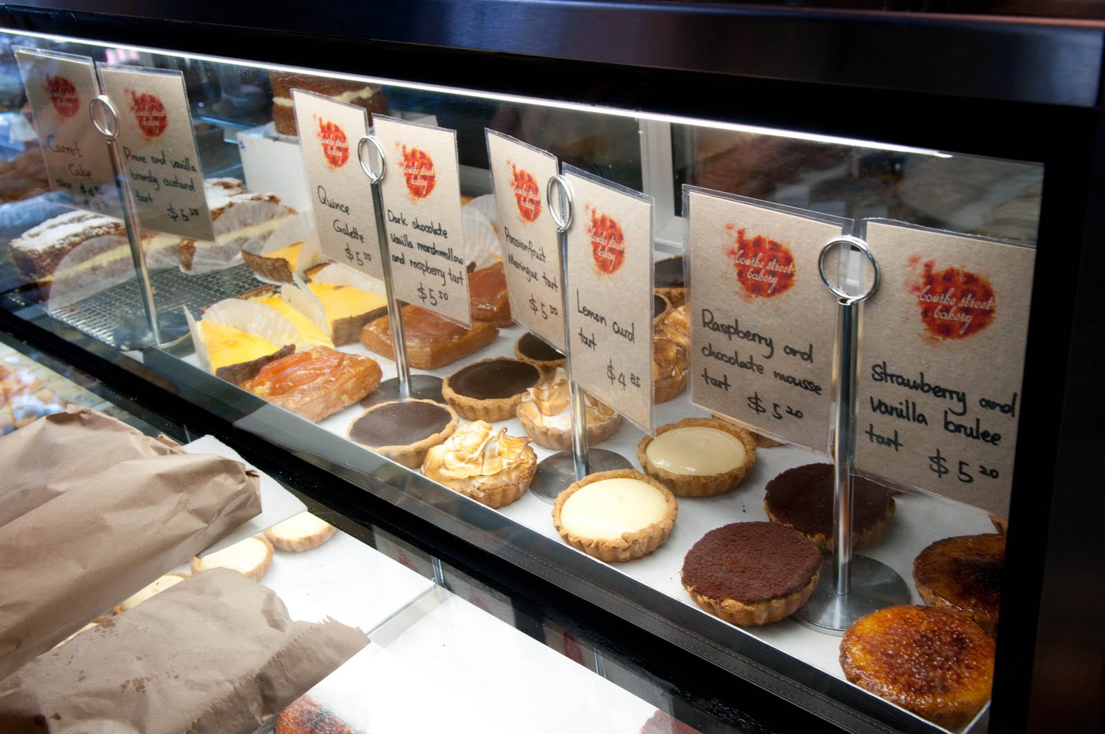 Picture Menu Bourke Street Bakery Surry Hills, Sydney
