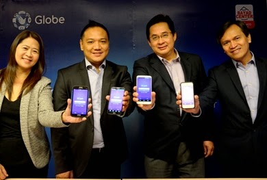 Formalizing the partnership between G-Xchange and Bayad Center are, from left, GXI Sales Vice President - Merchant Acquiring Head Cecilia Grace Castillo, GXI Chief Executive Officer Xavier Marzan, Bayad Center President Manuel Tuason and Bayad Center Vice President Pit Quevedo G-Xchange and Bayad Center