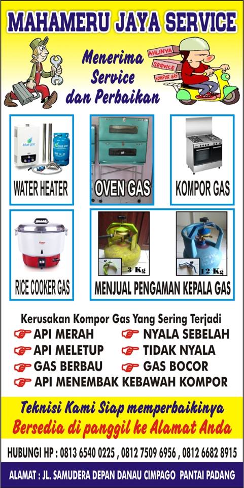 SERVIS KOMPORGAS KOTA PADANG