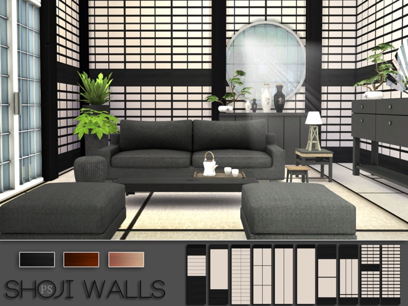 Sims 4 CC's The Best Walls by Pralinesims