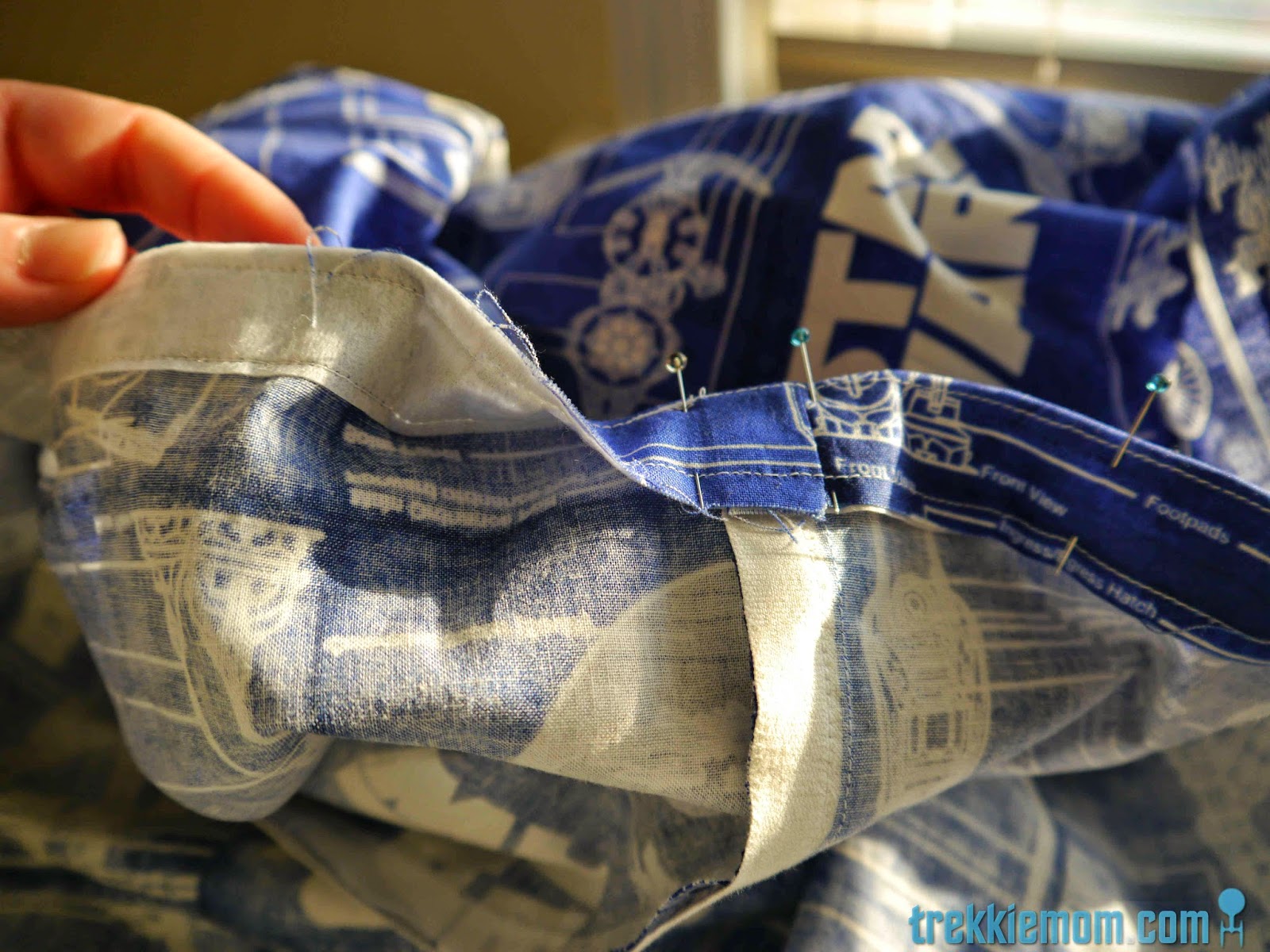 Trekkie Mom Tutorial Baby/Toddler Duvet Cover Part 2