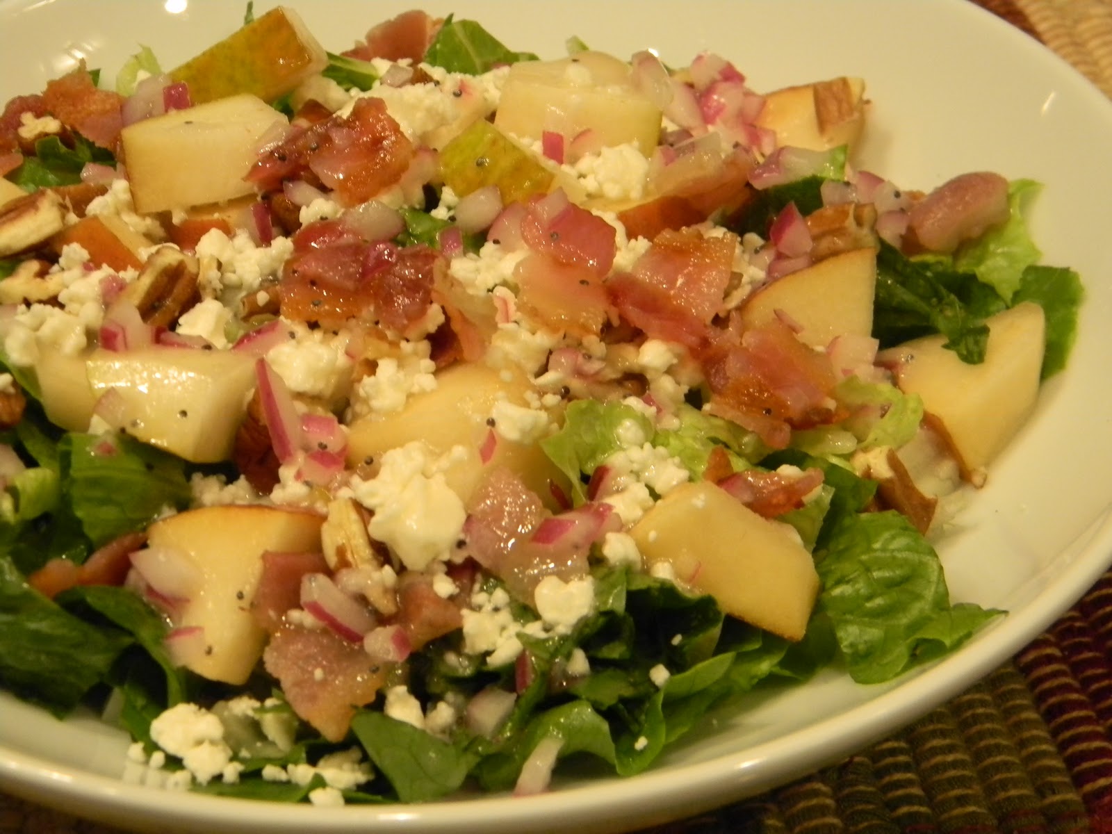 Pear Salad W/Poppy Seed Dressing