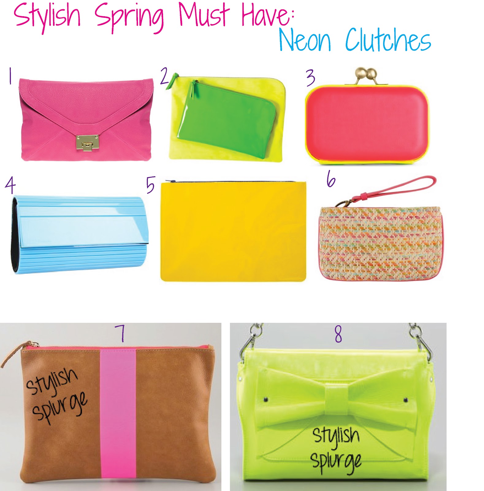 Stylish Spring 2012 Must Have Neon Clutches — Stylelista Confessions