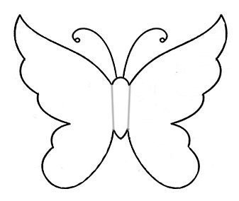 Шаблон Бабочки Для Вырезания Из Бумаги