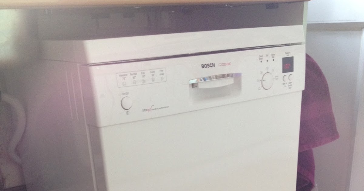 andrew's blog Bosch Classixx dishwasher check water error
