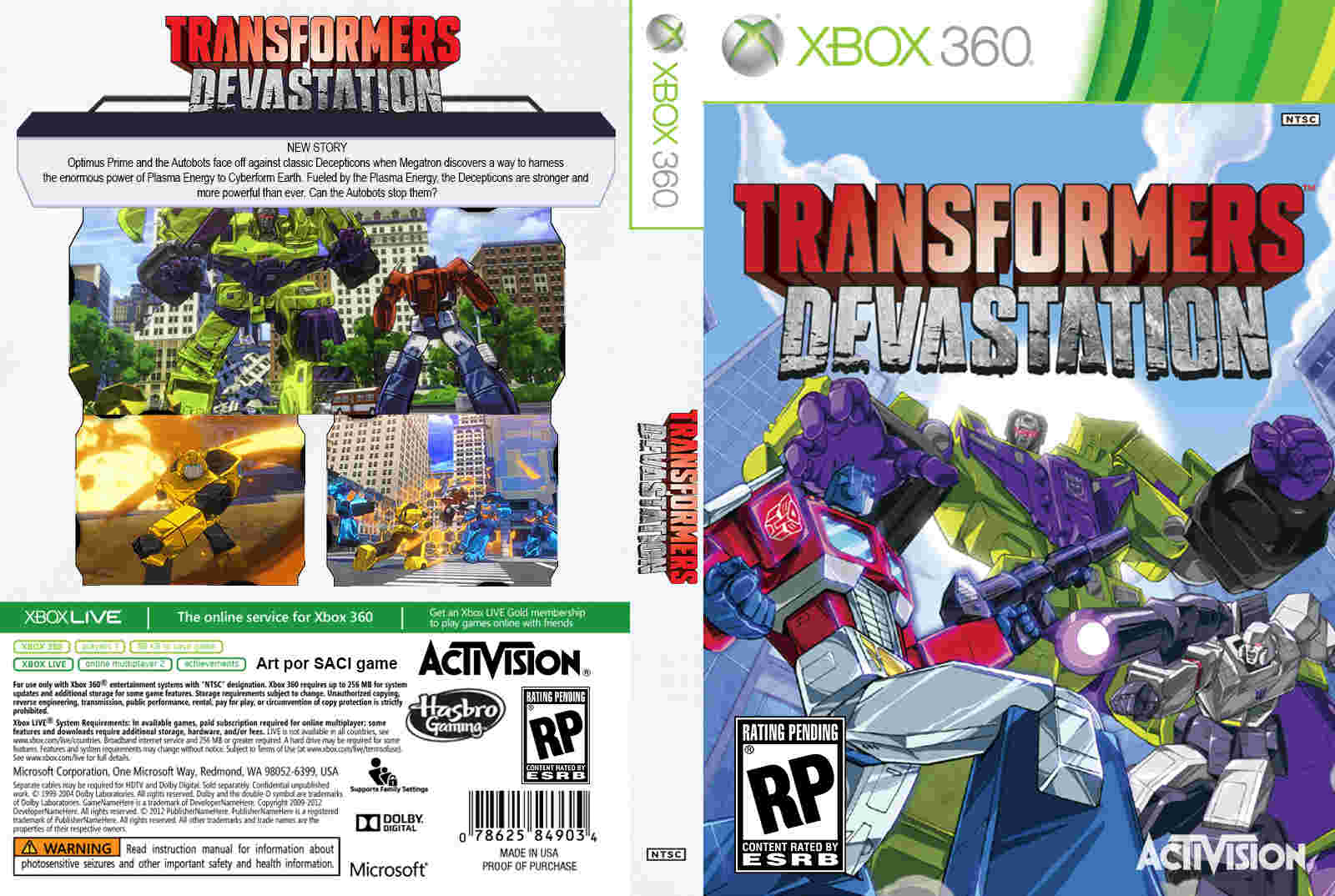 Transformers Devastation (2015) Xbox 360 Giga In Games