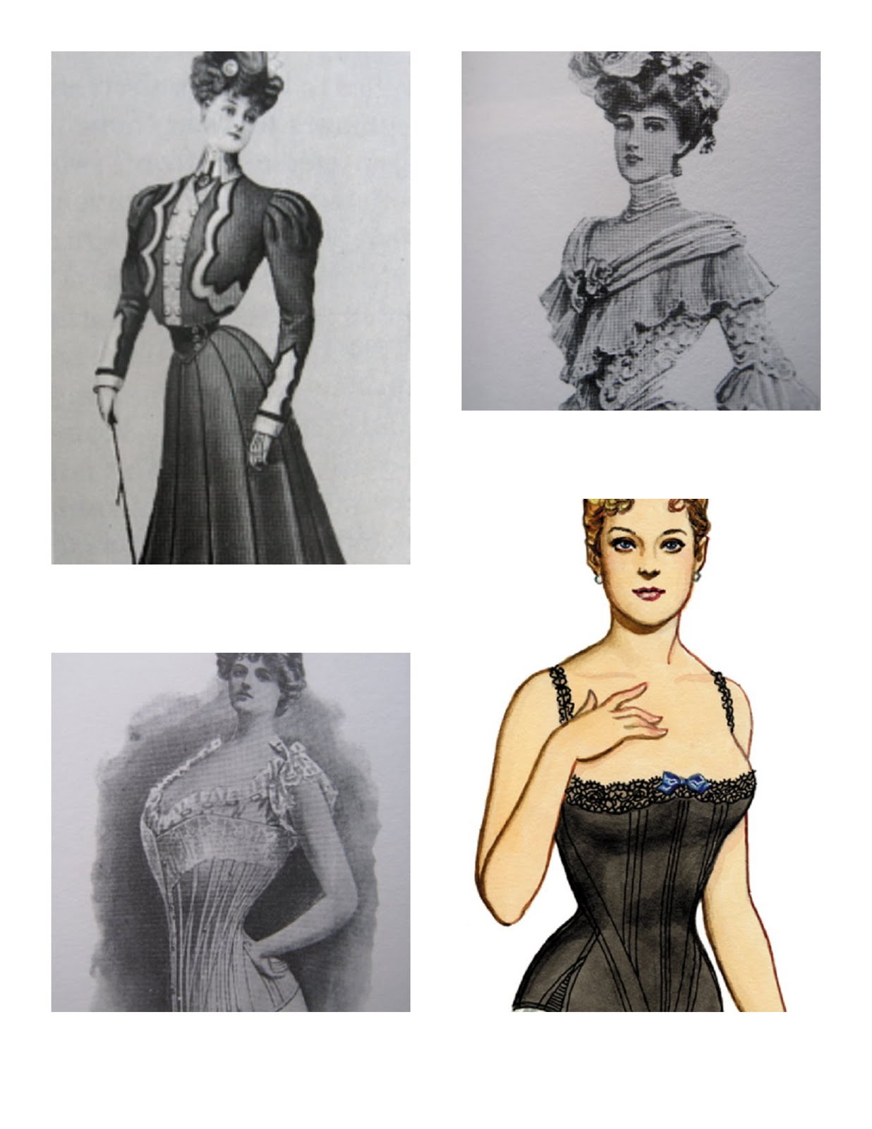French Belles by Marie Theron: The Edwardian Era: The Wasp Waist