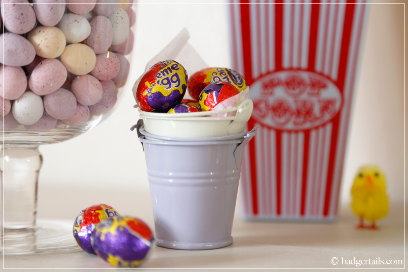 Cadbury Creme Eggs in Bucket