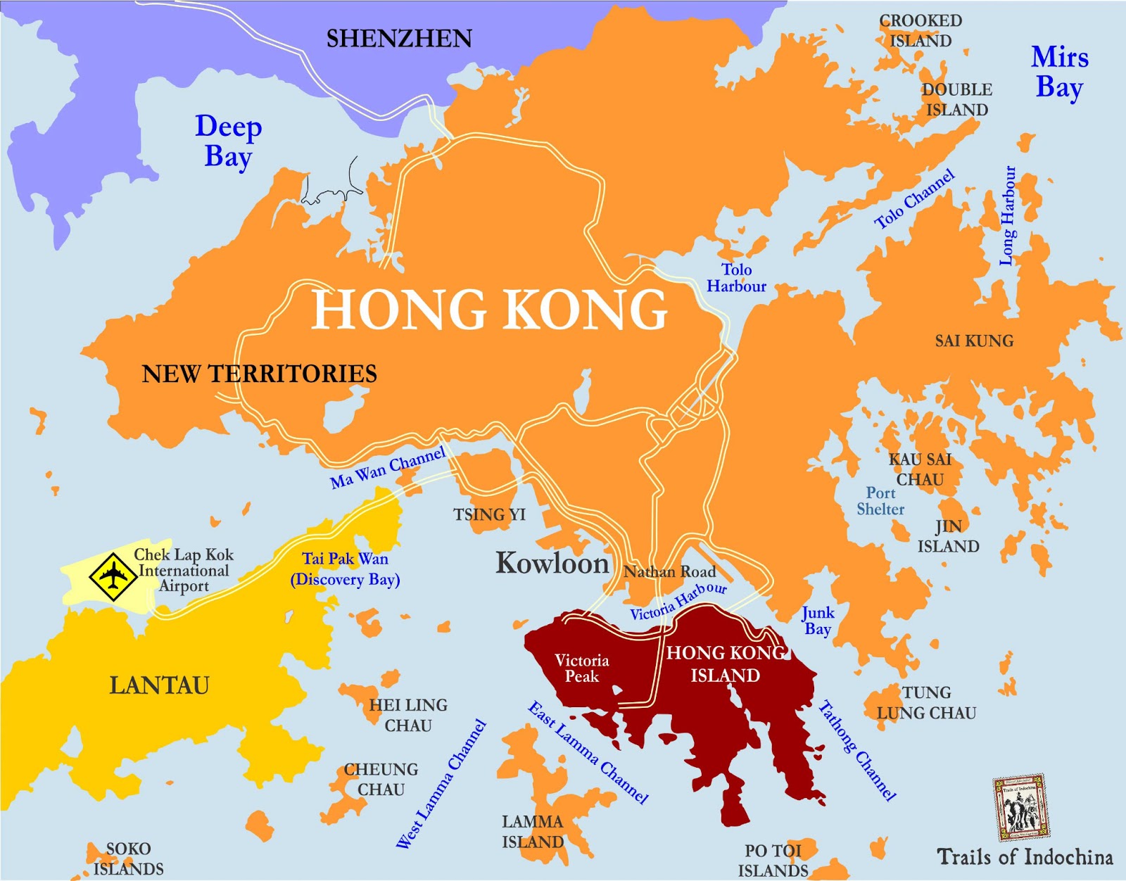 Hong Kong And China Map Printable Hong Kong Mtr Map Subway