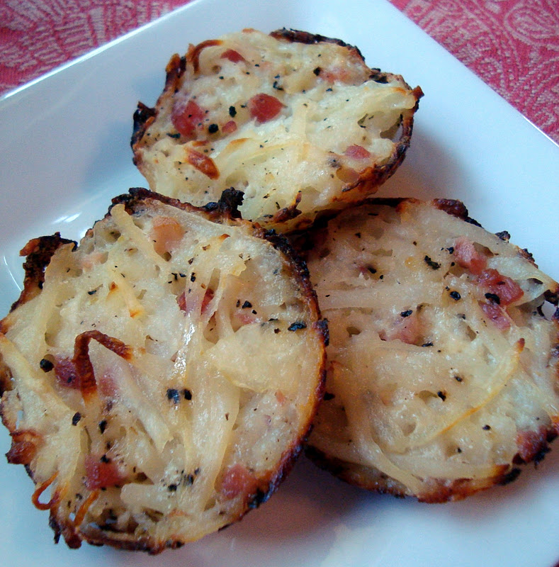 A Couple in the Kitchen Cheesy Pancetta Hash Brown Bites