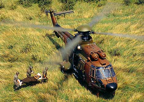 AS 532 Cougar Twin Engine Combat Helicopter