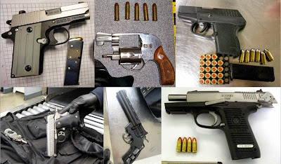 Guns Discovered at (Left to Right, Top to Bottom) MLU, JAX, PHX, SEA, SEA, TYS