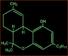 THC organic formula compound