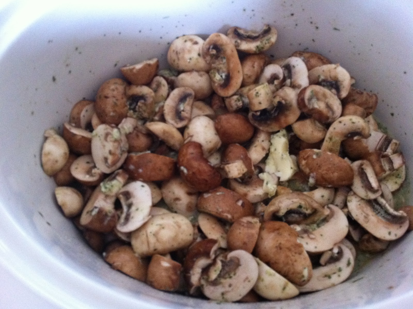 Crock Pot Sautéed Mushrooms