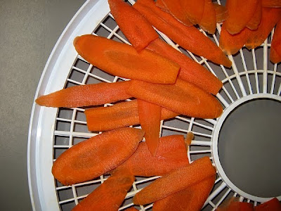 carrot slices from mandolin