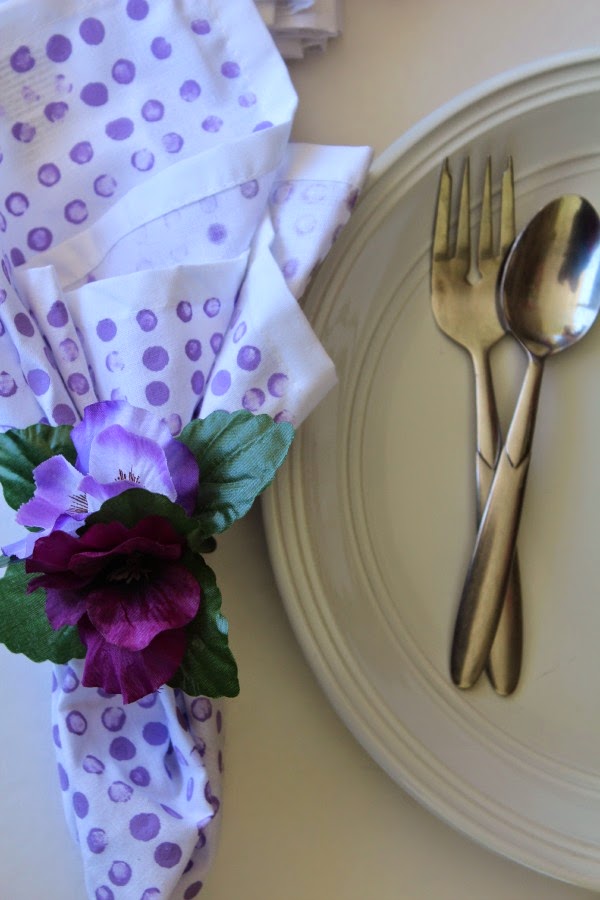 Easy DIY Floral Napkin Rings Sunny Days & Starry Nights