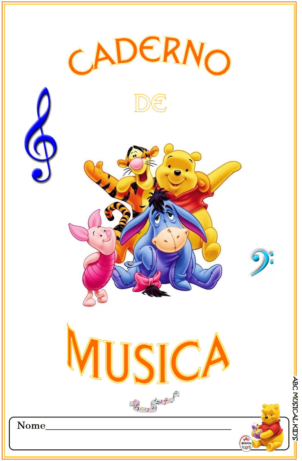 Caderno de Atividades para aulas de piano - Abc Musical Kid's