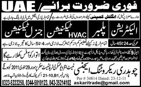 overseas employment vacancies recruitment