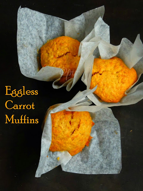Butterless Carrot muffins