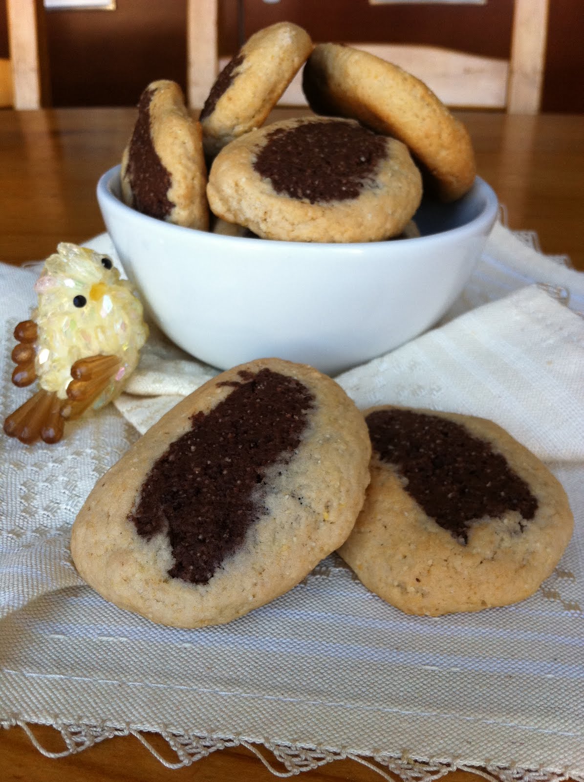 KELEBEK KELEBEK KAKAOLU İRMİKLİ KURABİYE