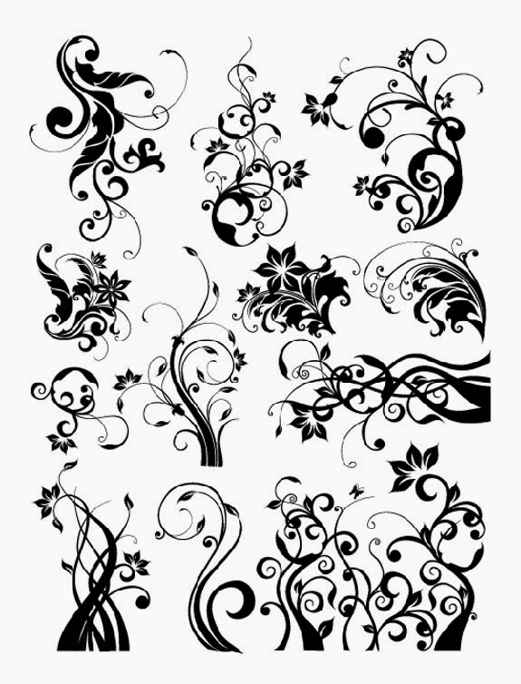 Floral Art Design Elements