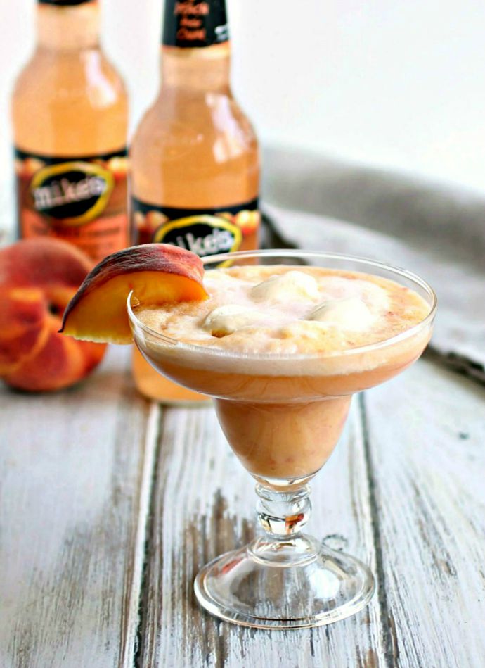 Hungry Couple Rummy Peach Ice Cream Float