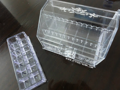 acrylic jewelry case (mainly earrings) and lipstick case