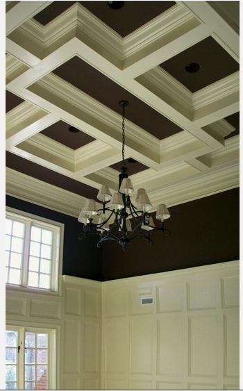 Living Quarters On A Dime Coffered Ceilings