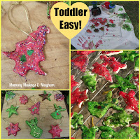 Toddler Christmas Ornaments Toddler Christmas Salt dough ornaments