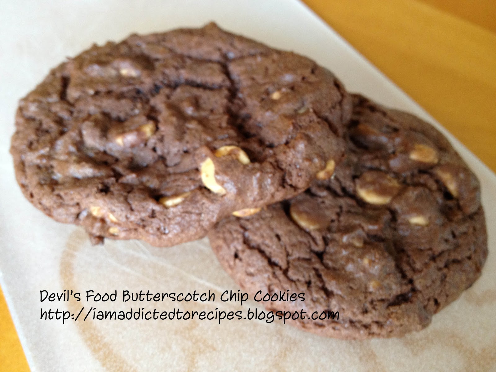 Chocolate Butterscotch Cookies With Cake Mix