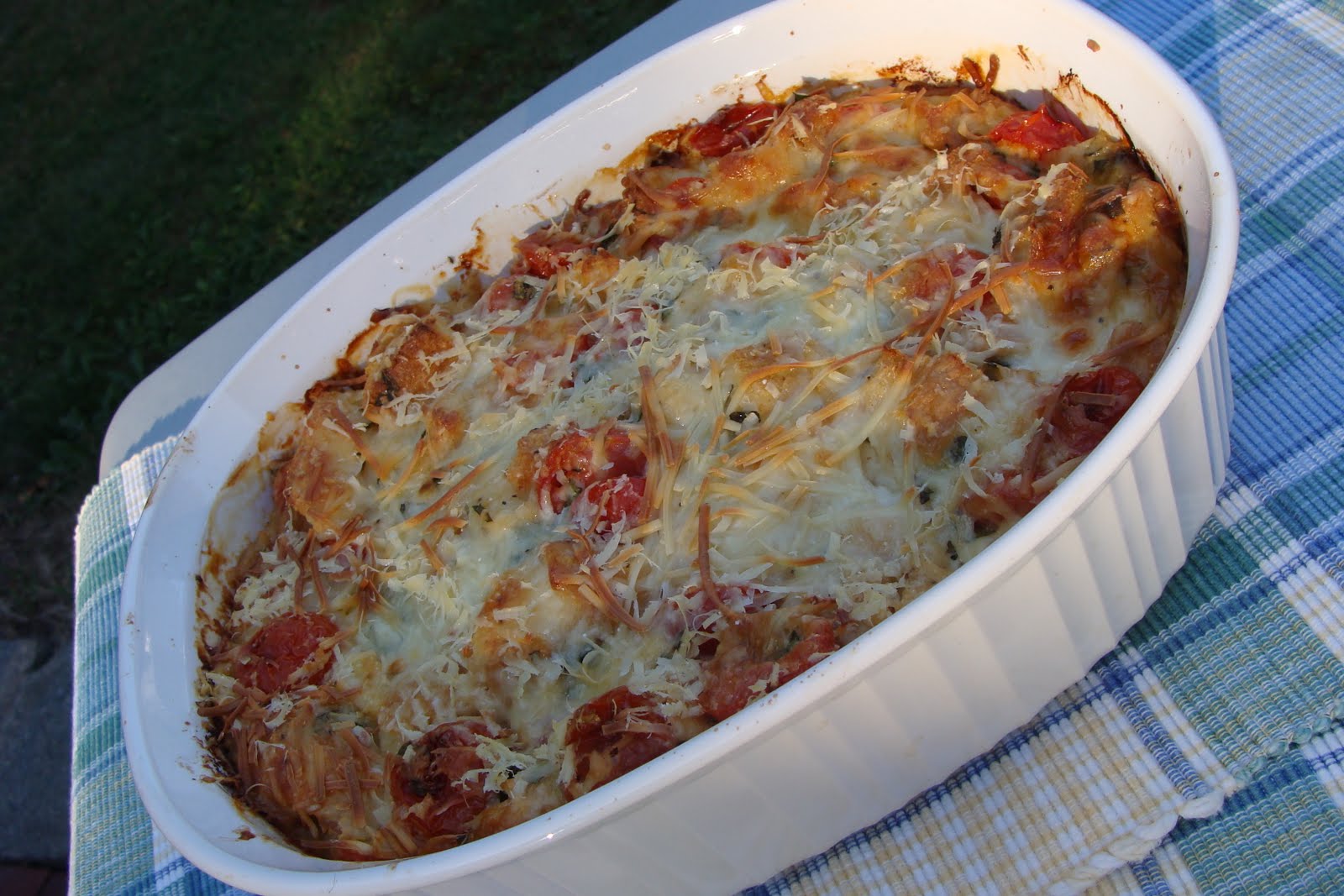 Mennonite Girls Can Cook Basil Tomato Savoury Bread Pudding