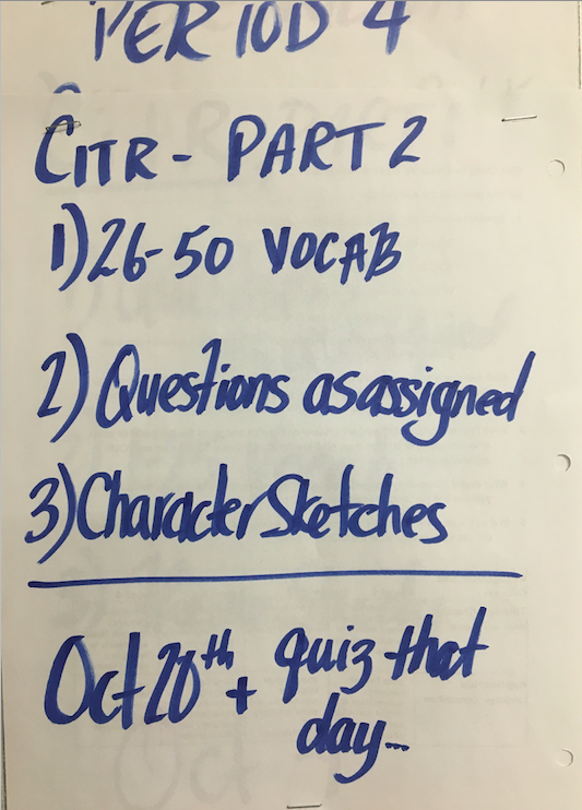 CitR Part 2 Due Date