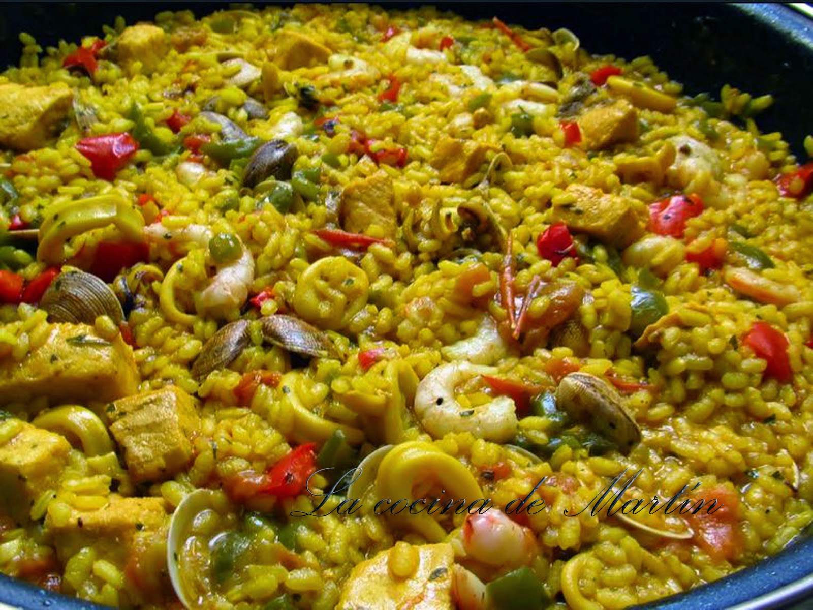 La cocina de Martín PAELLA DE PESCADO Y MARISCO