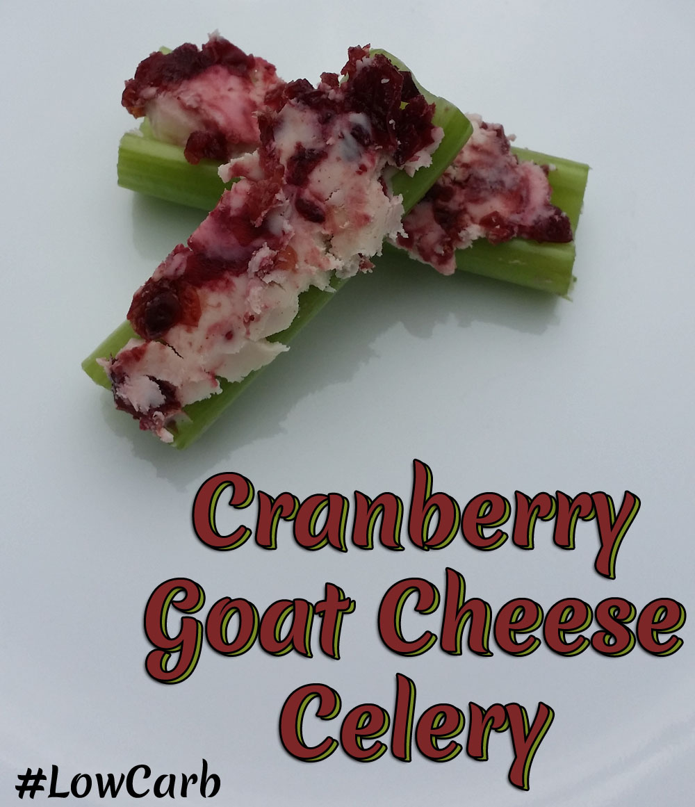 Diana Rambles Low Carb Snack Cranberry Goat Cheese Celery Aldi
