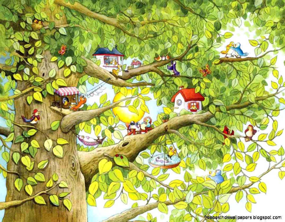 medium wall mural bird treeKid in the Mural medium wall mural bird treeKid in the Mural