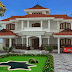 Sloping roof luxury villa exterior